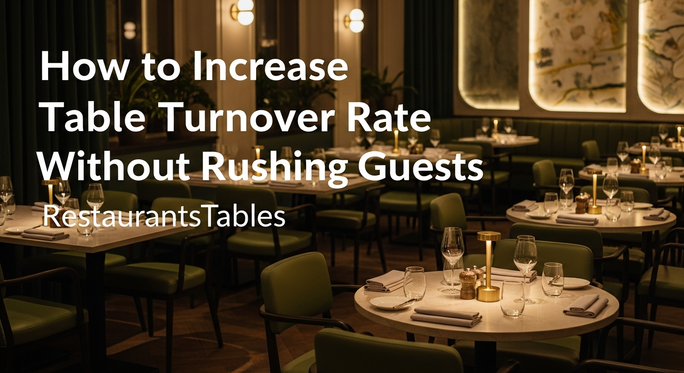 How to Increase Table Turnover Rate Without Rushing Guests — RestaurantsTables